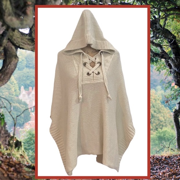 PONCHO SWEATER - Picture 1 of 4